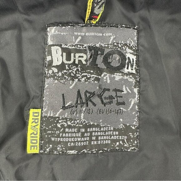 Burton Snowboarding Dryride Full Zip Up Plaid Jacket Size Large 10-12 US - Picture 2 of 15